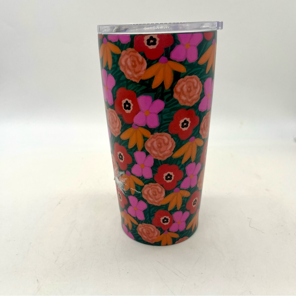 Anthropologie Kendra Dandy Bouffants and Broken Hearts Tumbler Travel Mug Cup